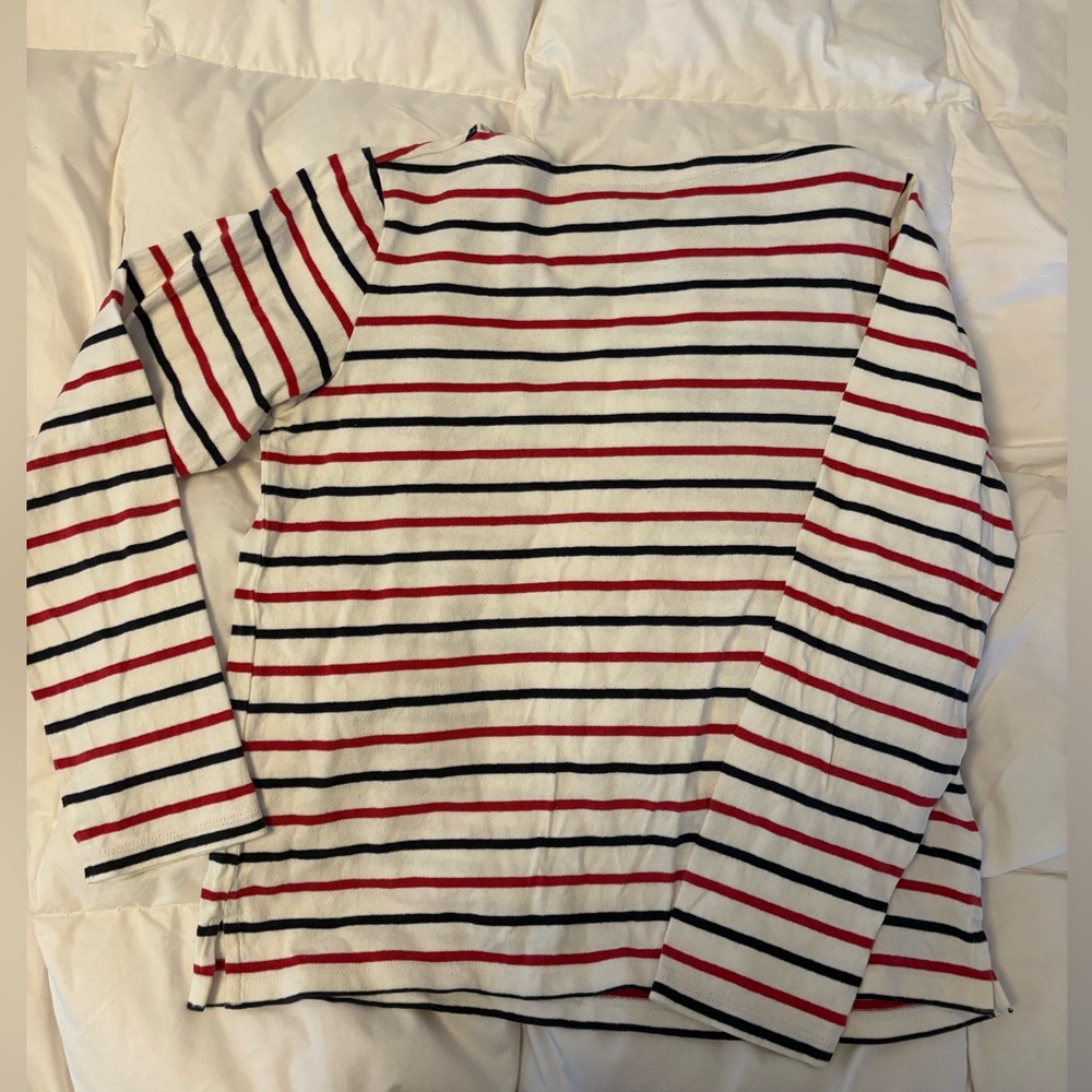 Uniqlo Red and Black Striped Tee
